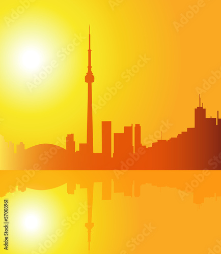 Toronto at Morning - vector