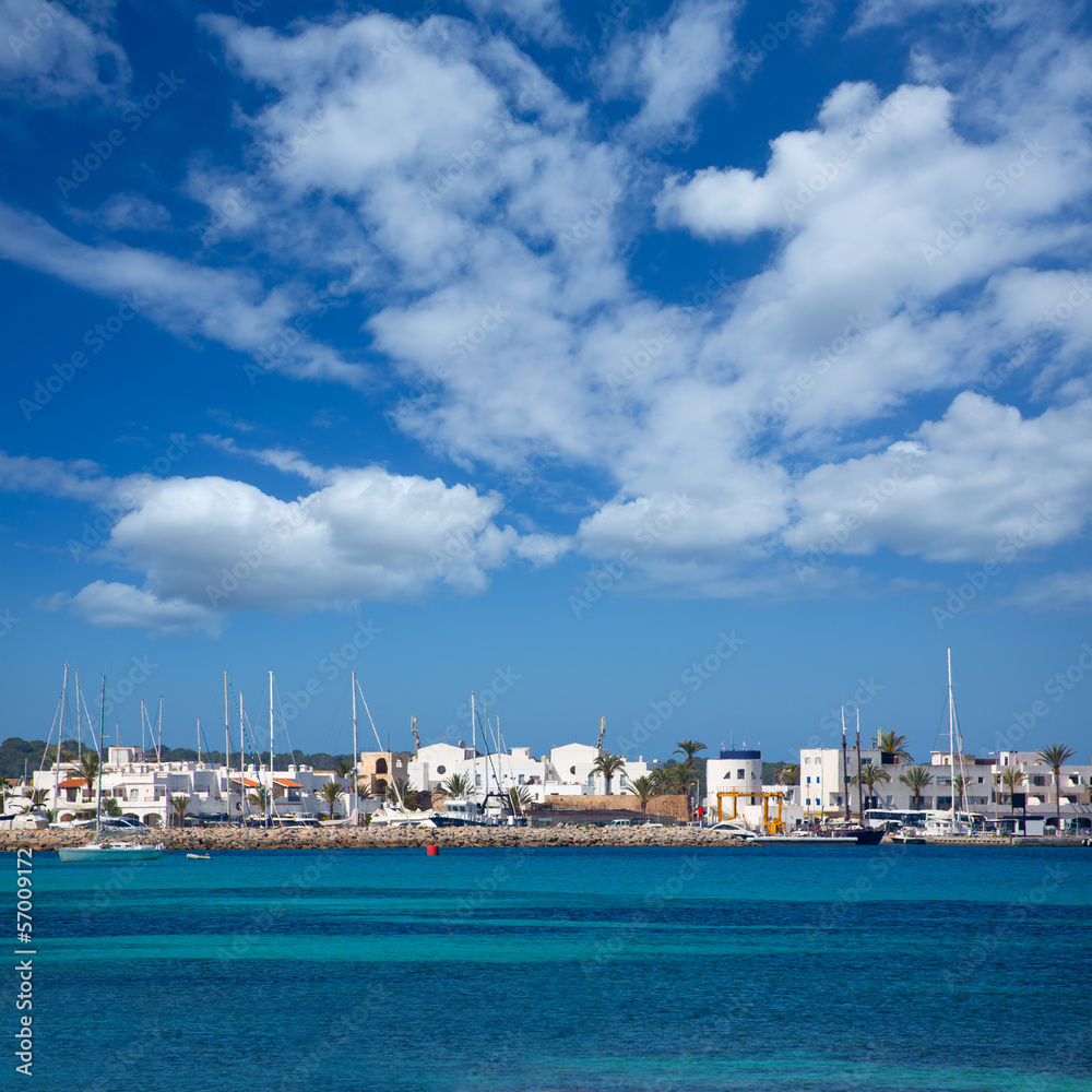 La Savina Sabina village and marina in Formentera