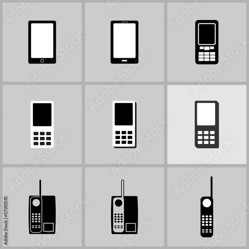 phones icon set