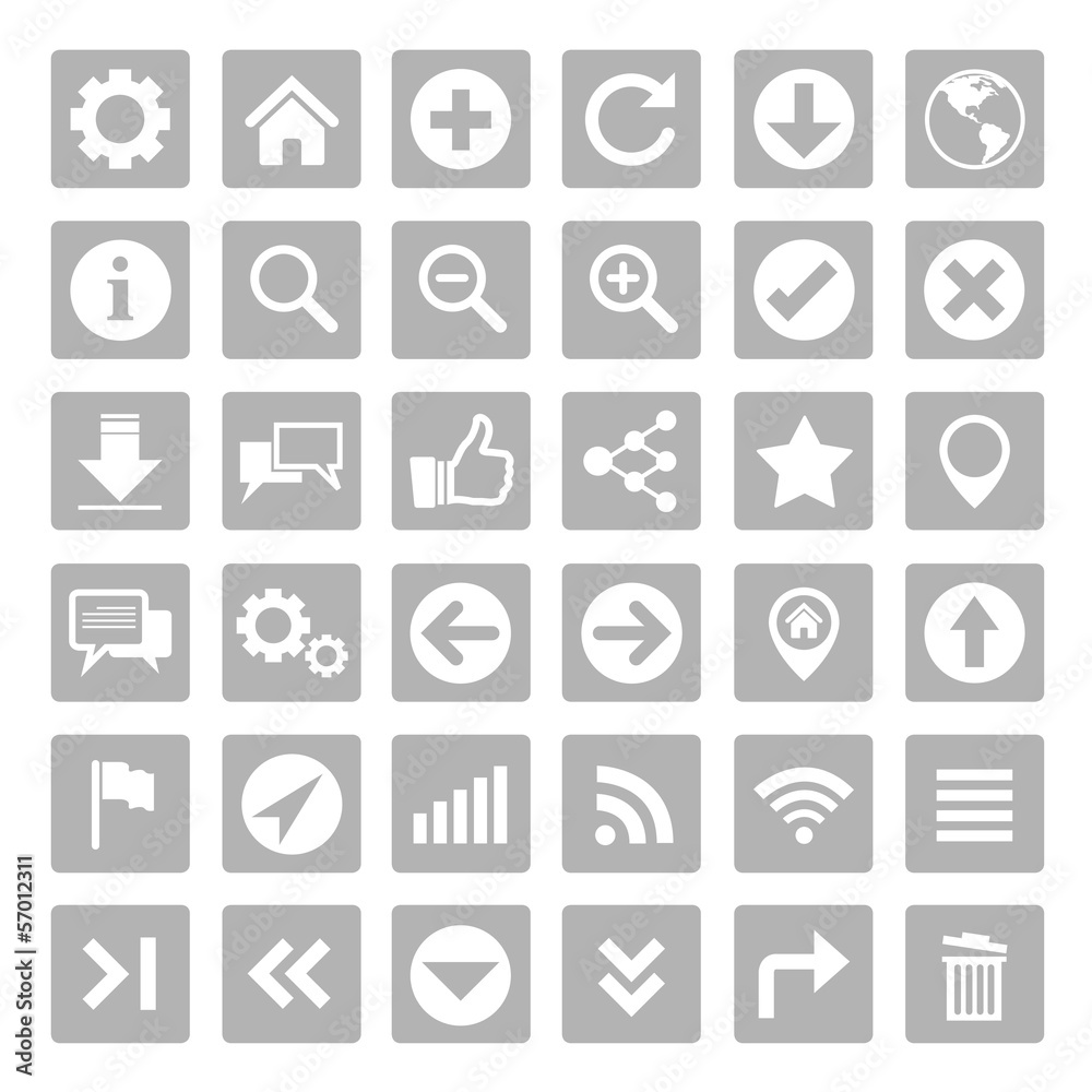 Website and internet icon set Website and internet icon set