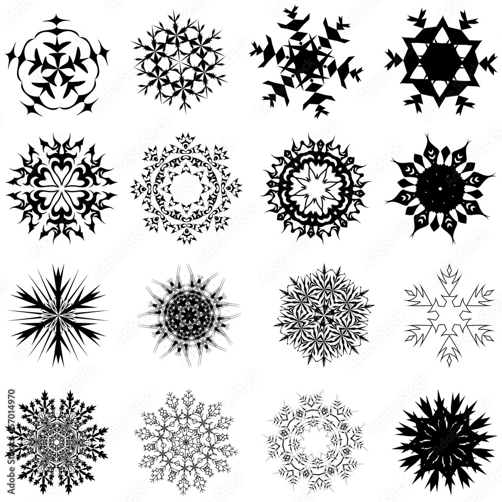 Snowflake set Snowflake set