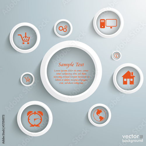 White Rings With Icons