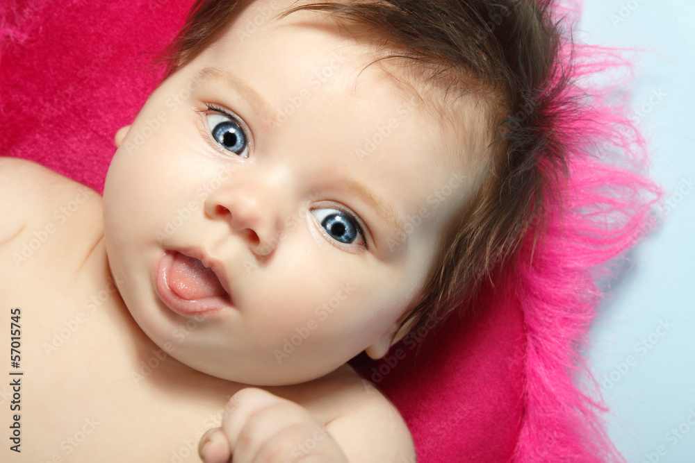cute funny baby with tongue, beautiful kid's face and hands clos cute funny baby with tongue, beautiful kid's face and hands clos