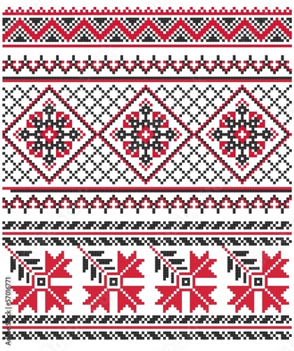 Ukraine national embroidery pattern