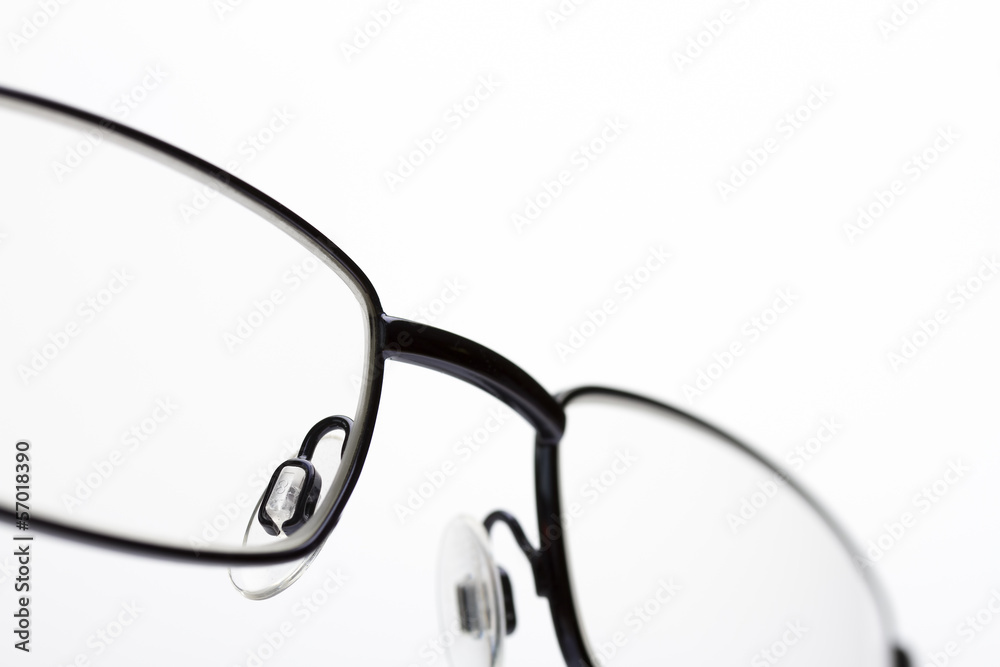 Close up image of eye glasses