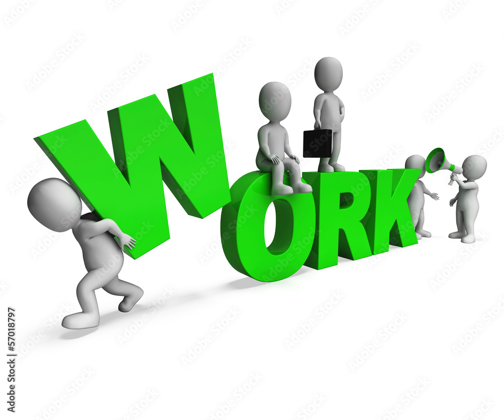 Work Characters Shows Working Workers And Manual Labor Work Characters Shows Working Workers And Manual Labor