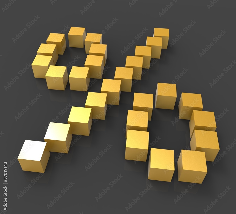 Percent Sign Showing Discount Or Investment Percent Sign Showing Discount Or Investment