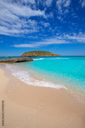 Ibiza Cala Conta Comte beach in Sant Josep
