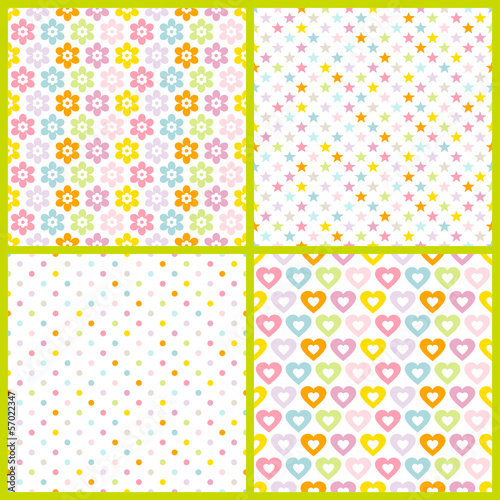 Collection 4 Seamless Pattern Birthday Color