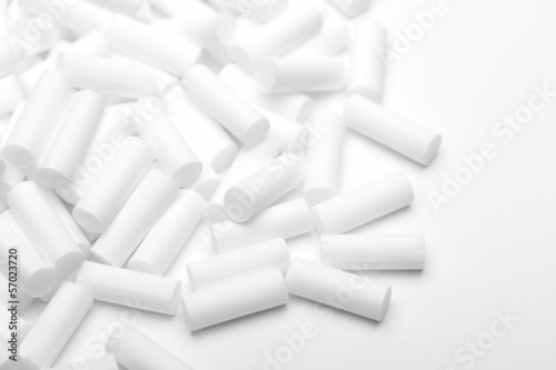 Pile of cigarette filters