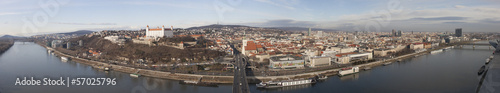 Bratislava old city center Panorama