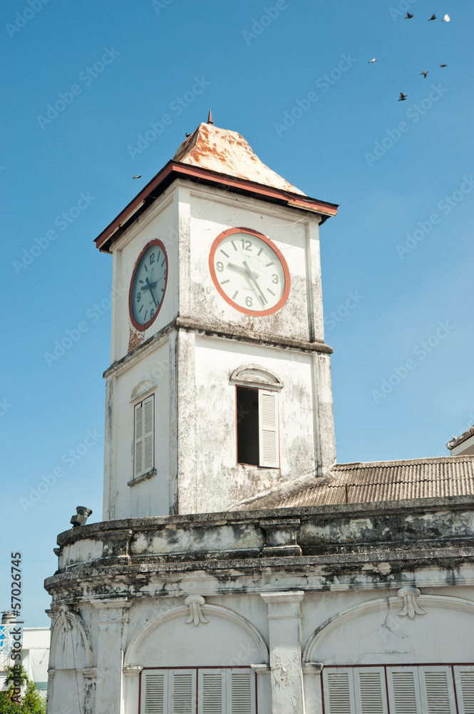 clock tower in phuket town