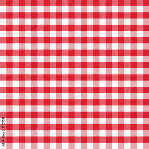 real seamless pattern of red gingham classic tablecloth