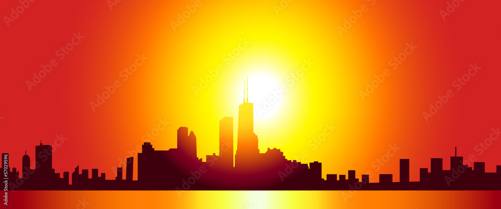 Chicago Skyline- Vector Chicago Skyline- Vector