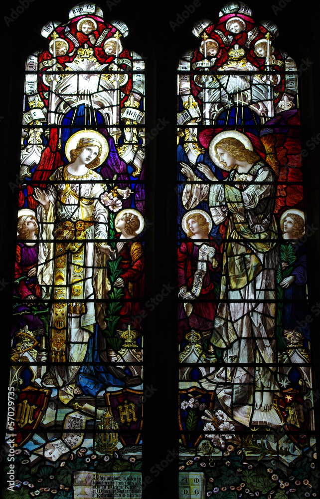 Annunciation: Angel Gabriel and Mary