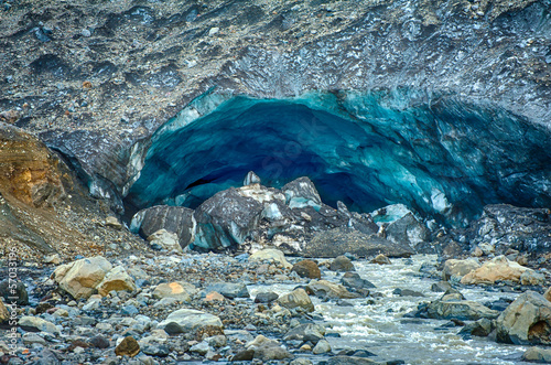 Glacier ice cave at Kverkfjoll photo