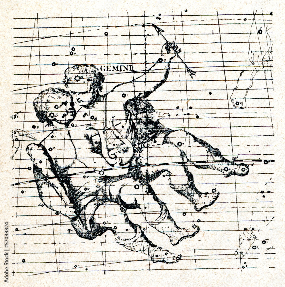 Castor and Pollux (constellation Gemini)