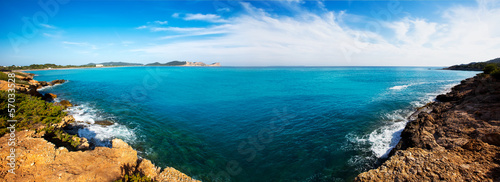 Ibiza Platja des Codolar and Cap des Falco at Balearics