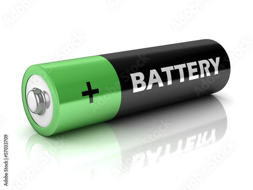 battery isolated on white background