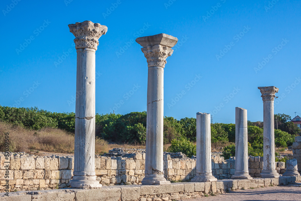 Ruins of ancient greek colony Khersones