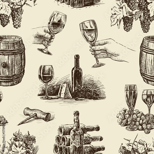 pattern of wine