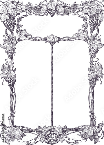 Classical vine border