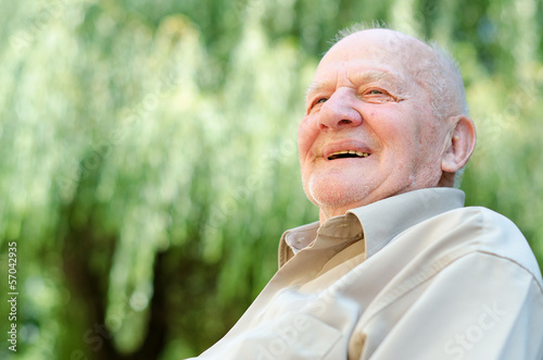 Smiling old man