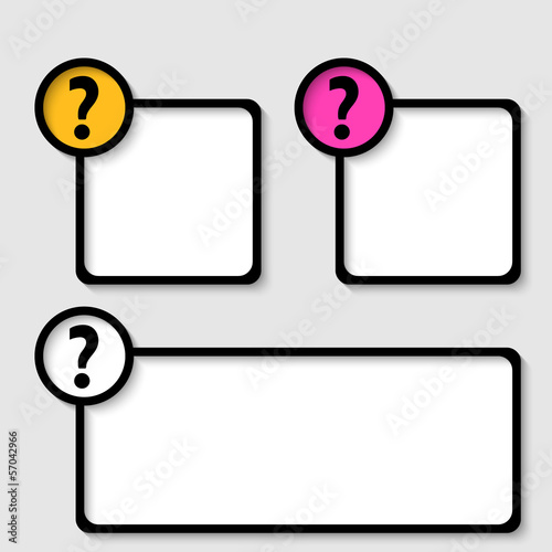 Free Download black frame for any text with question mark - GFXLoad