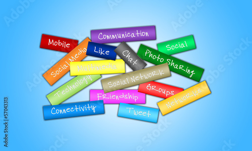 Social media and social networks concept