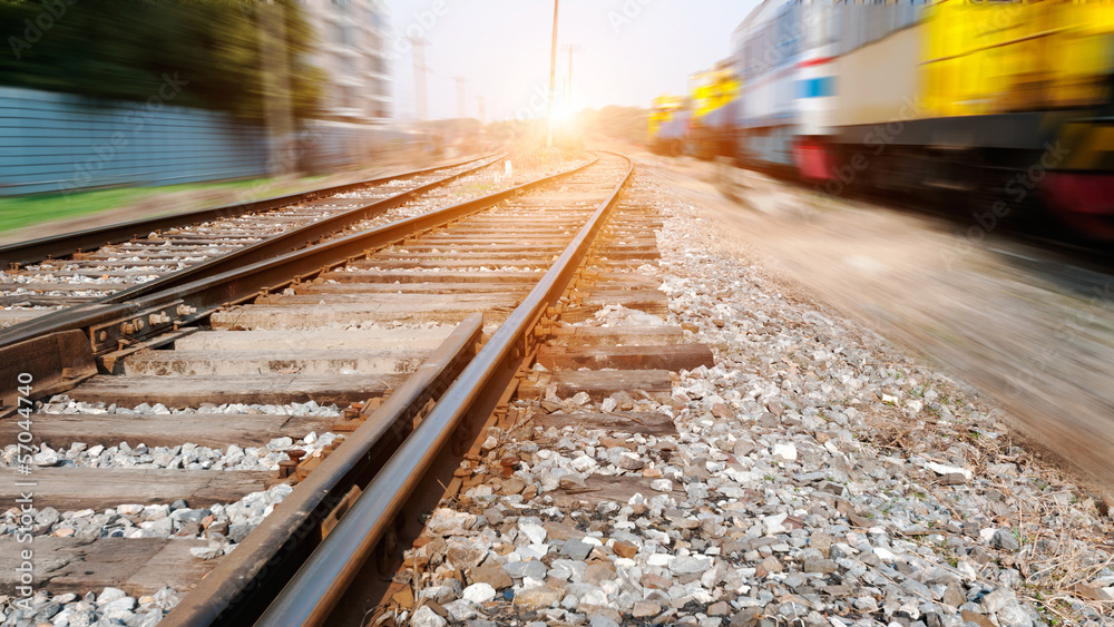 Fototapeta premium Railway in the park