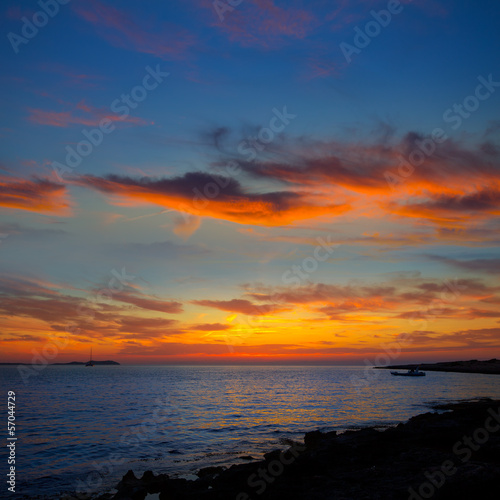 Ibiza san Antonio Abad de Portmany sunset © lunamarina