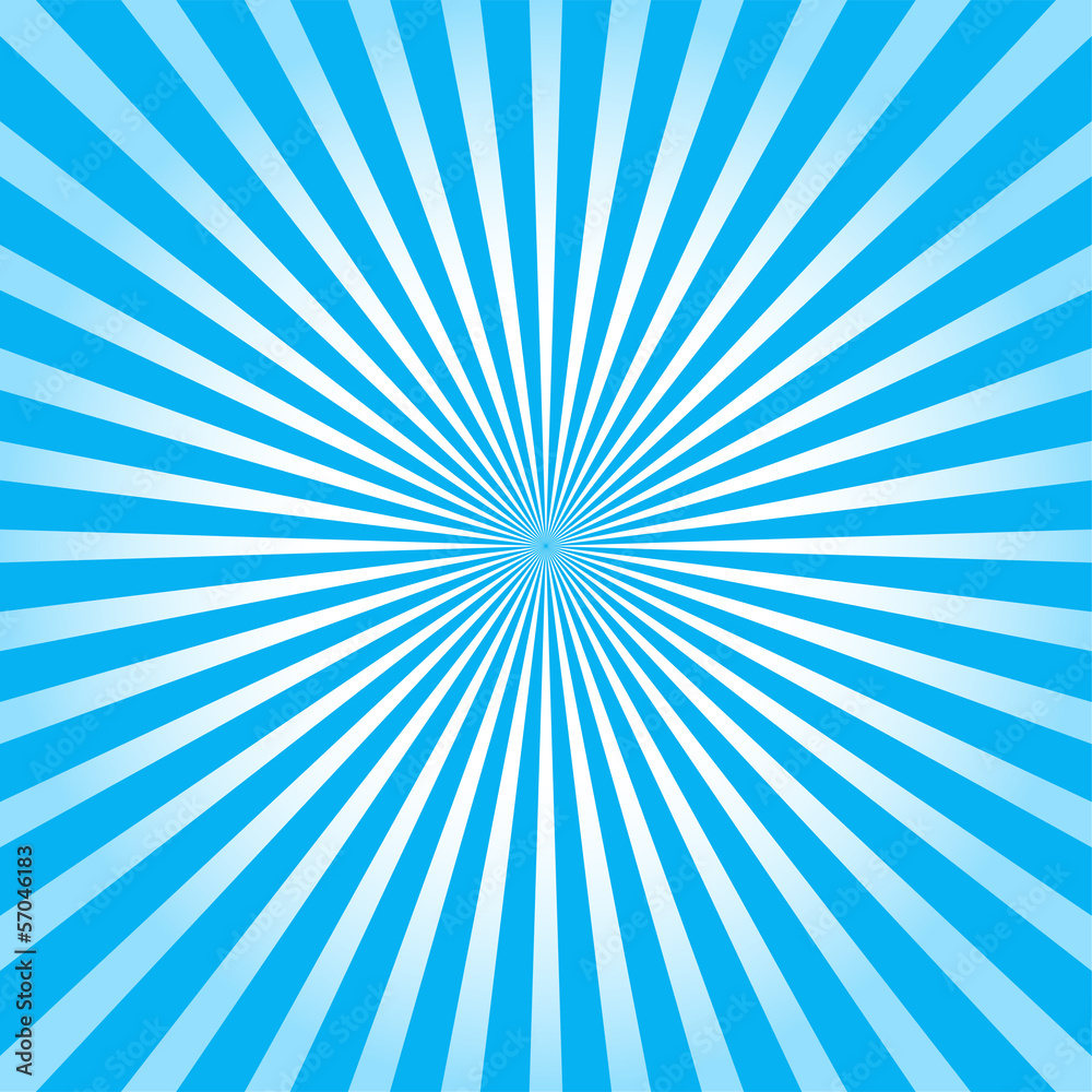 Blue ray sunburst style background