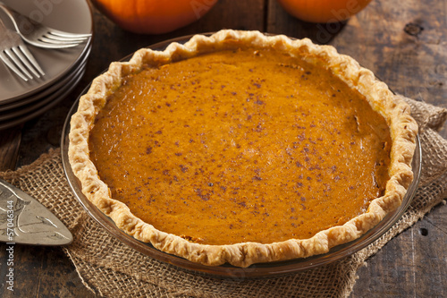 Homemade Delicious Pumpkin Pie