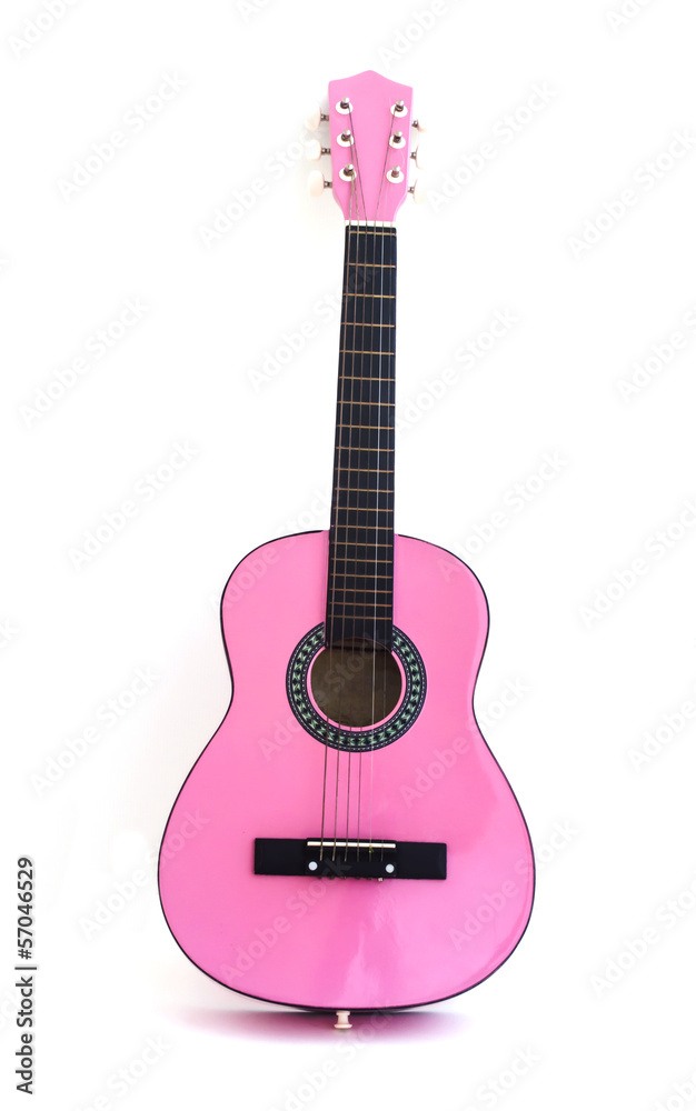Fototapeta premium acoustic guitar on a white background