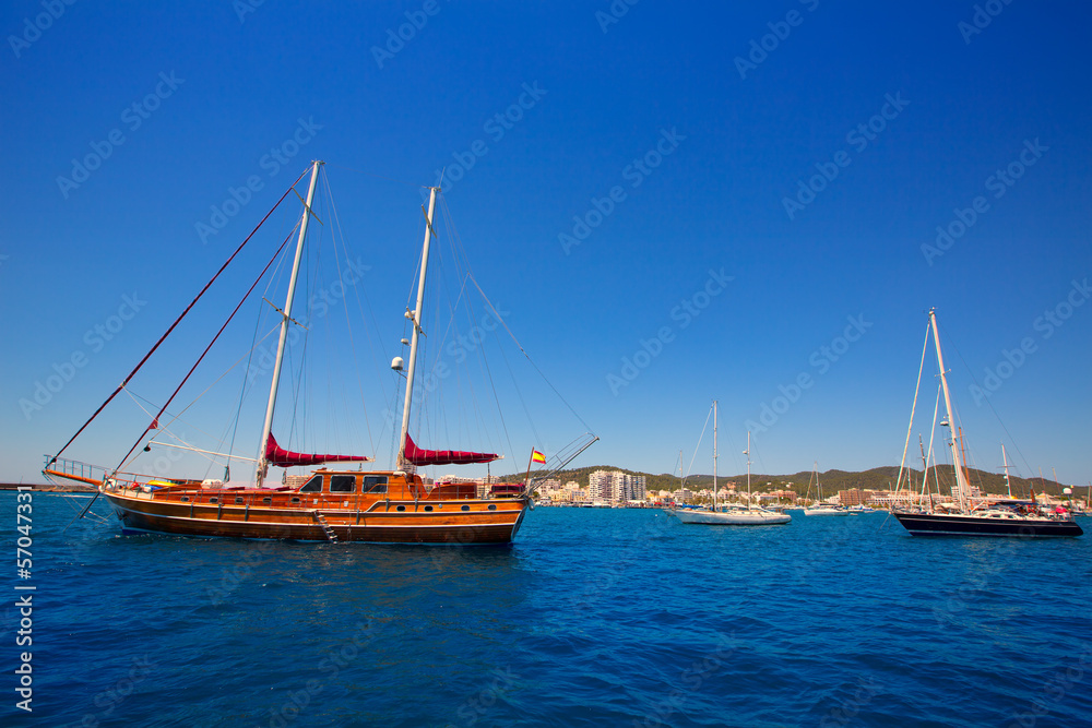 Ibiza San Antonio Abad Sant Antoni de Portmany sailboats