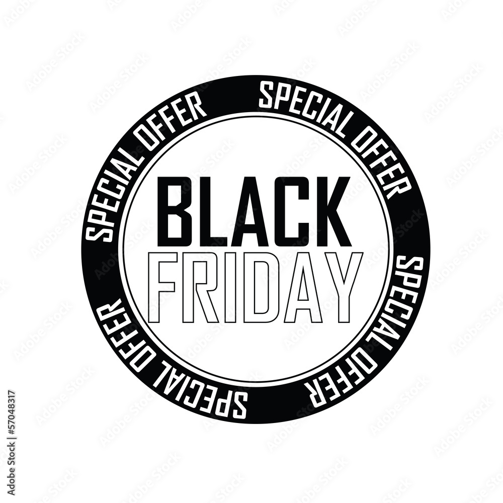 Black Friday Label Black Friday Label