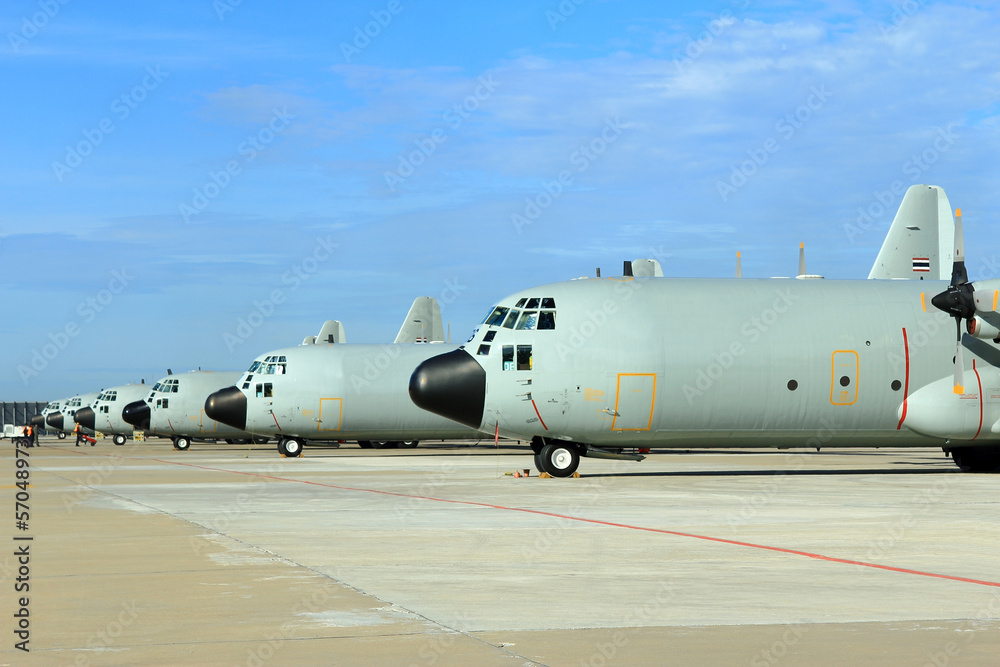 Aircraft on the apron with a blue sky. Aircraft on the apron with a blue sky.