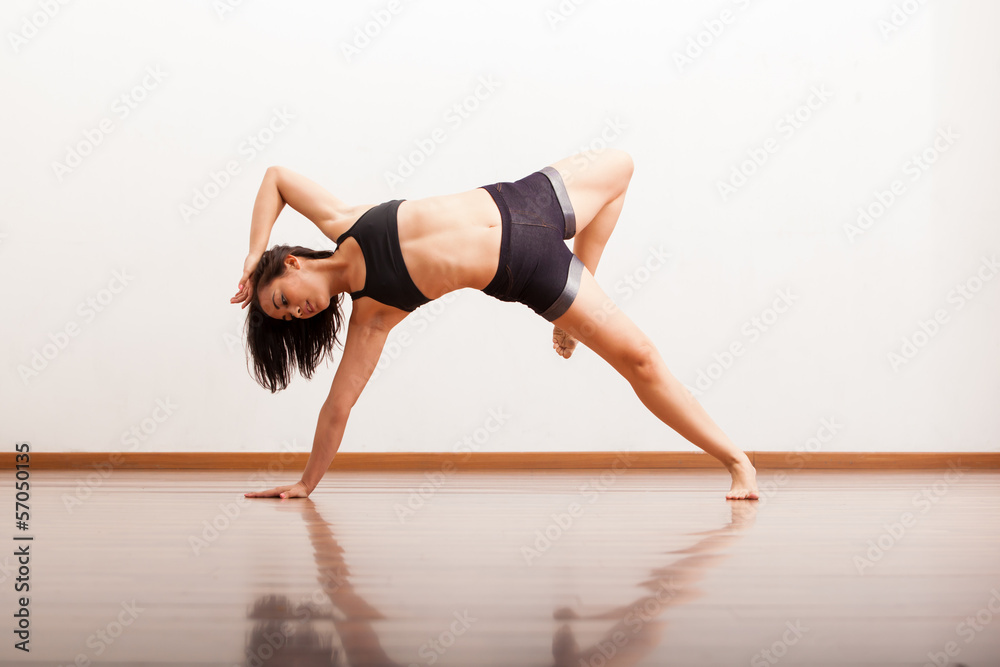 Jazz dancer in a dance academy Jazz dancer in a dance academy