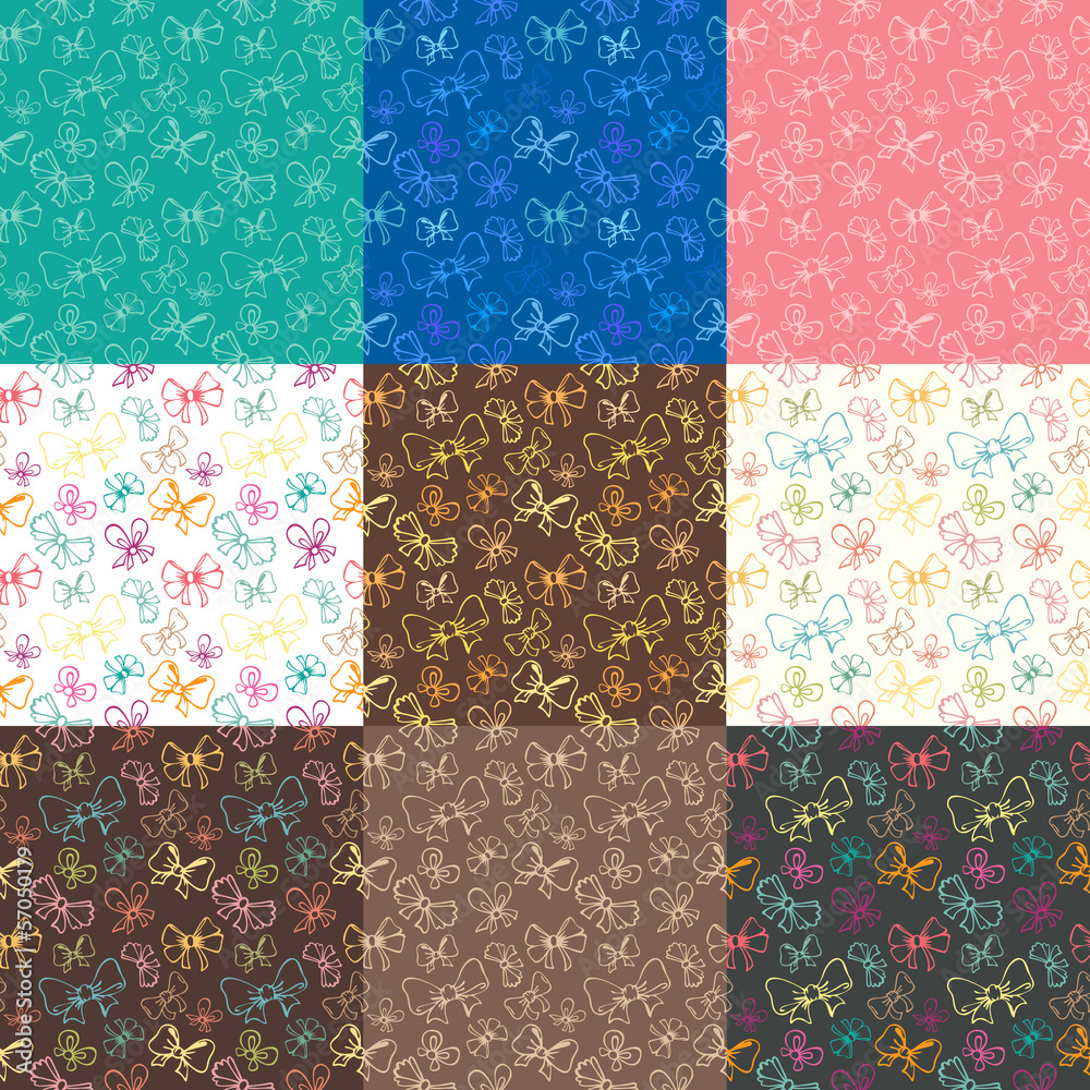 seamless patterns with ribbon seamless patterns with ribbon