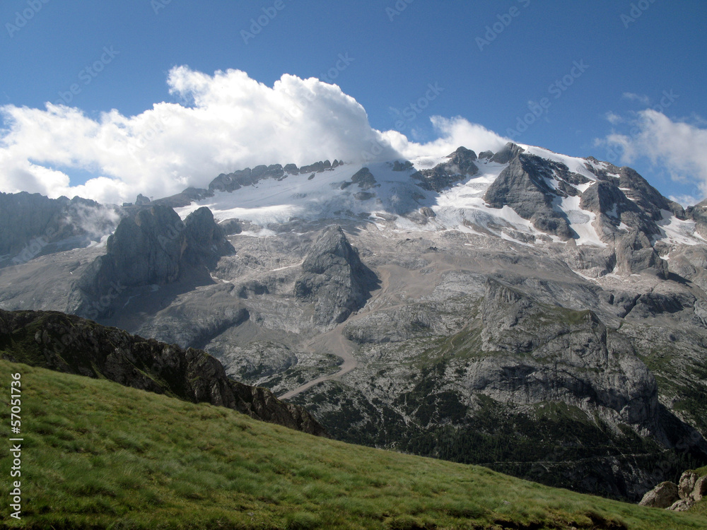 Marmolada in Dolomites Marmolada in Dolomites