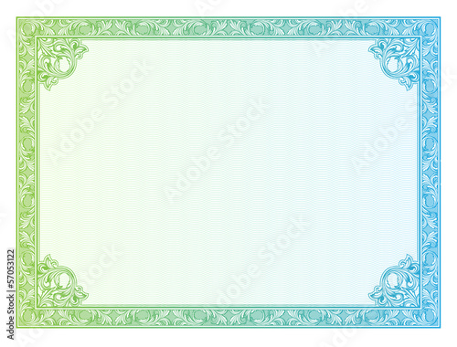 Template border diplomas, certificate