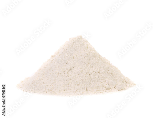 Front view of wheat flour.