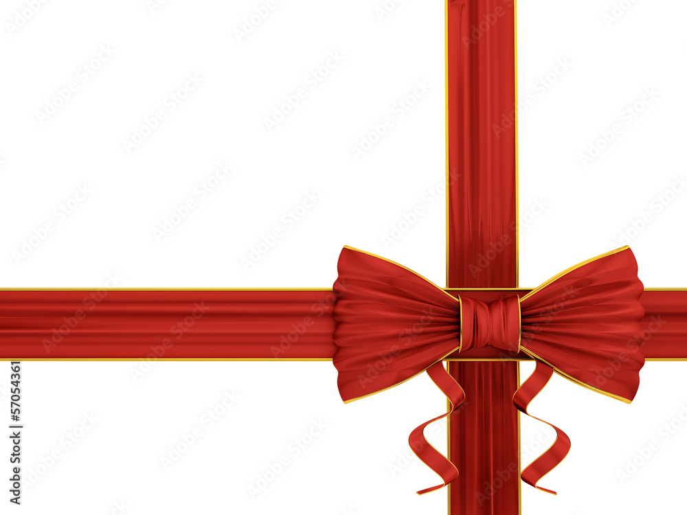 render of shiny red silk ribbon render of shiny red silk ribbon