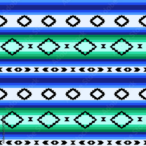 Striped mexican blanket sea...