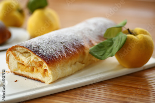 strudel with quince