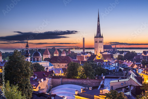 Tallinn Estonia Skyline