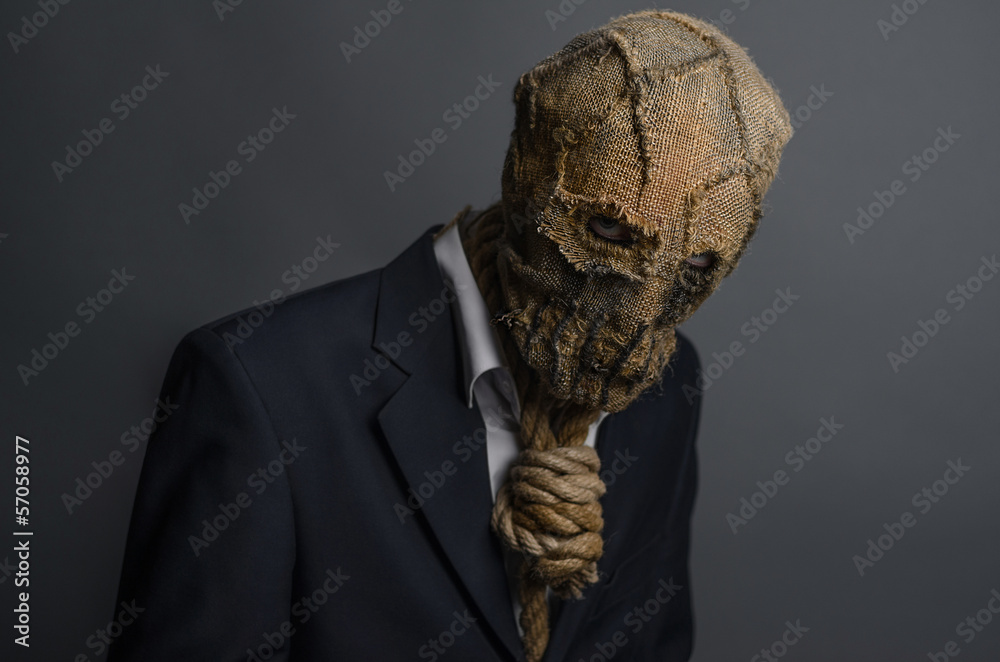 Naklejka premium Halloween Scarecrow