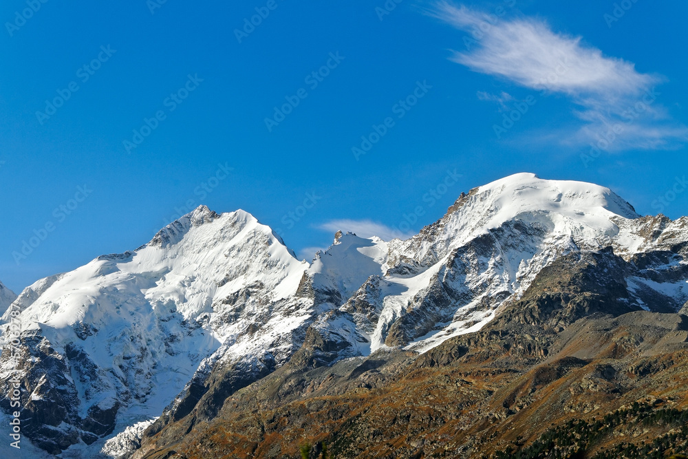 High Alps mountains.