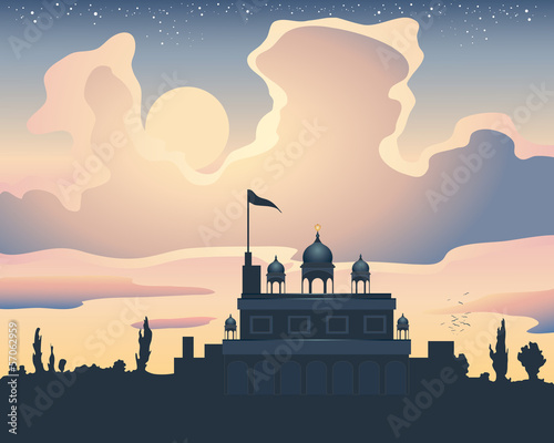sunset gurdwara