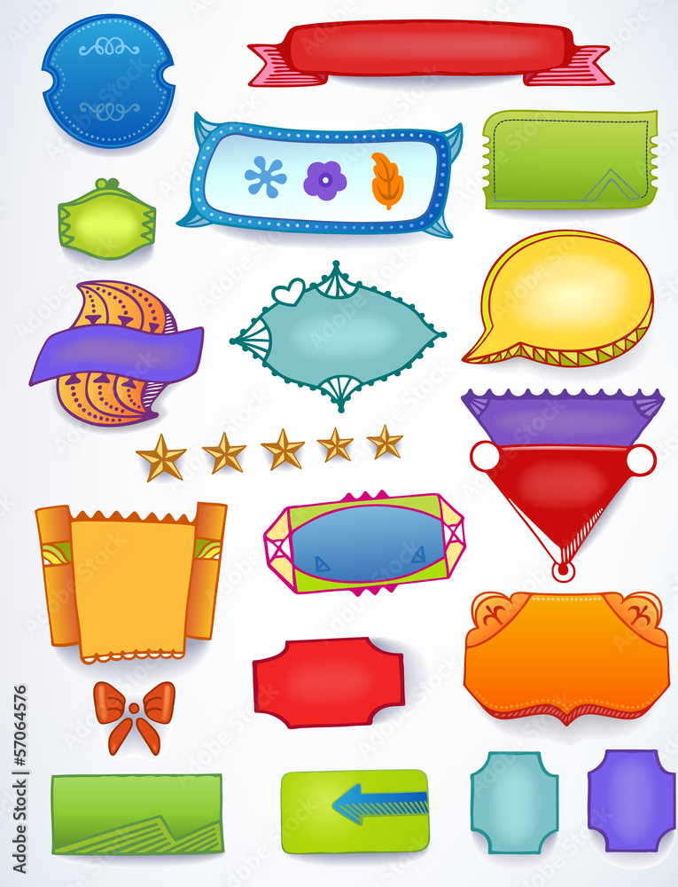 Sales blank promotion set of space text labels Sales blank promotion set of space text labels